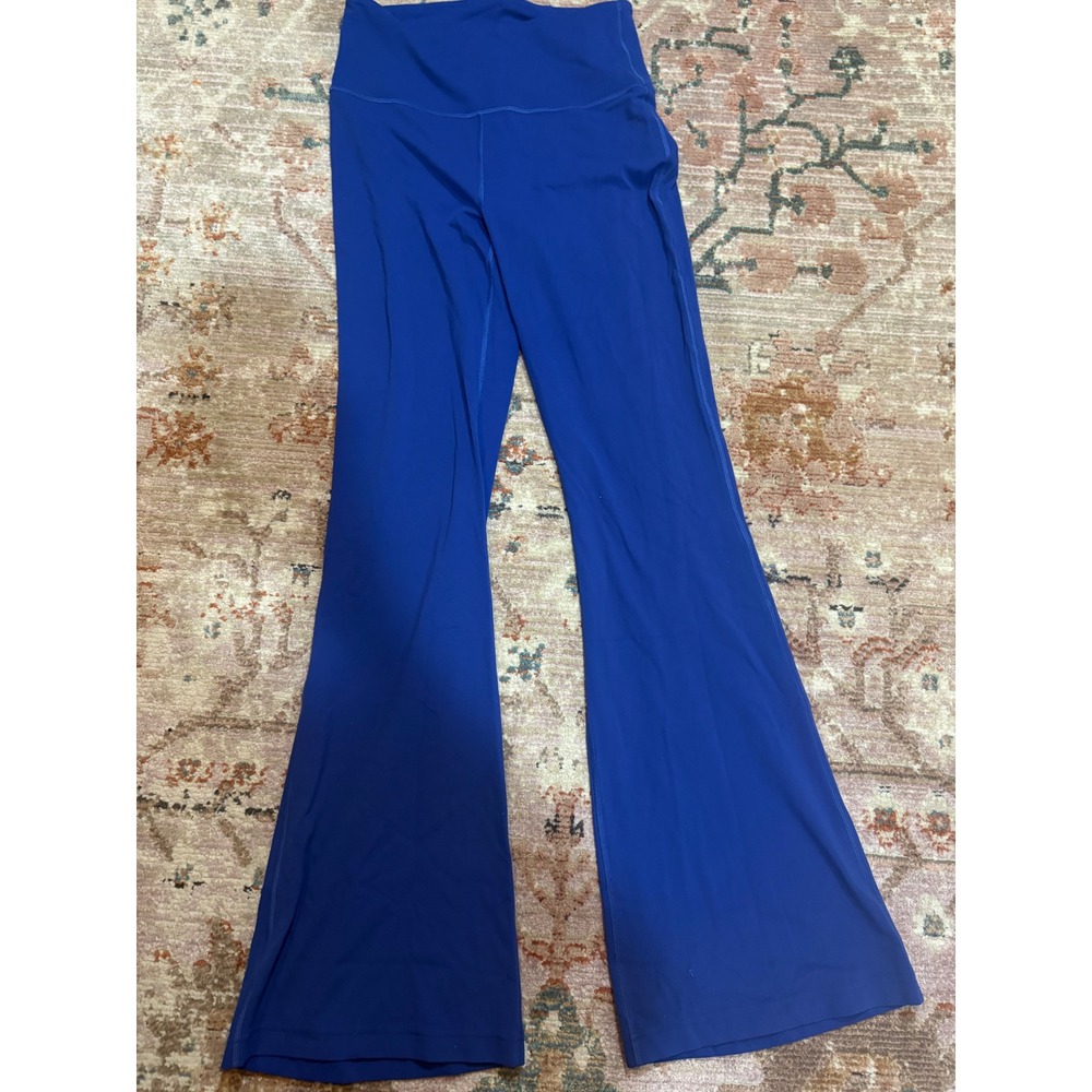 Lululemon Groove Super High Rise Flared Pant Nulu Larkspur Blue LW5FG2S Size 8 - Picture 3 of 7